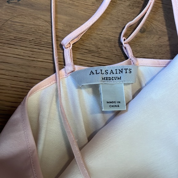 ALLSAINTS Ombre 2-In-1 Dress in Pink Nectar Slip Dress Size M - Picture 8 of 8